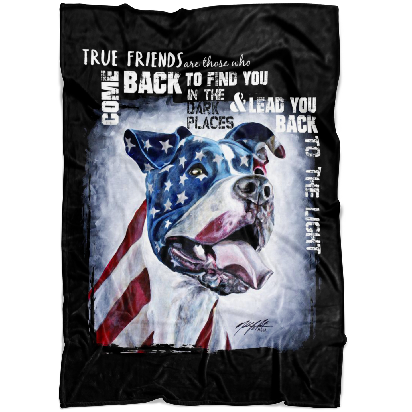 'Guardian Angel' Marine Remembered Blanket