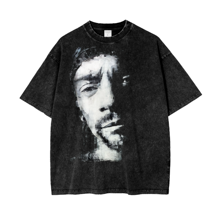 Subtle Gaze Acid Wash Oversize T-Shirt