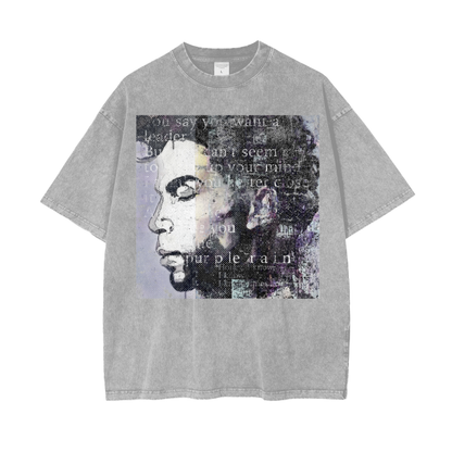 Prince Acid Wash Oversize T-Shirt